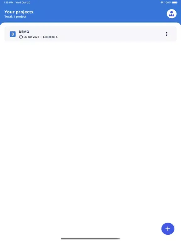 Ảnh chụp màn hình của Ainda Sensor App iPad 