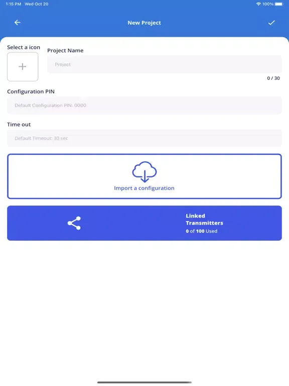 Ảnh chụp màn hình của Ainda Sensor App iPad 