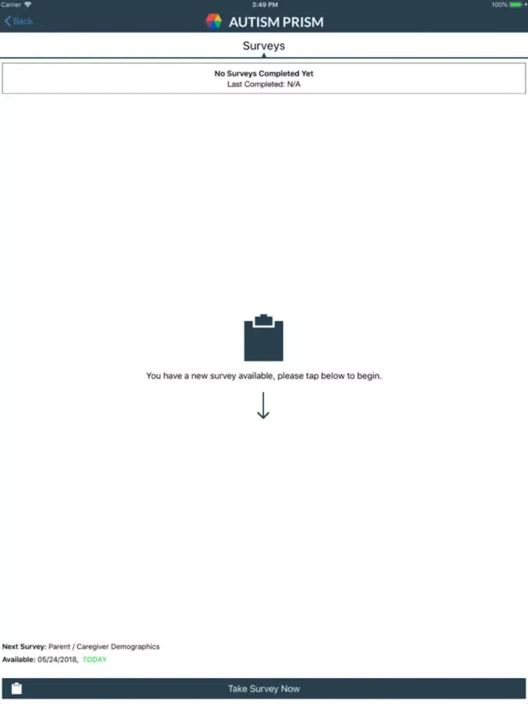 Tangkapan skrin Autism Prism iPad 