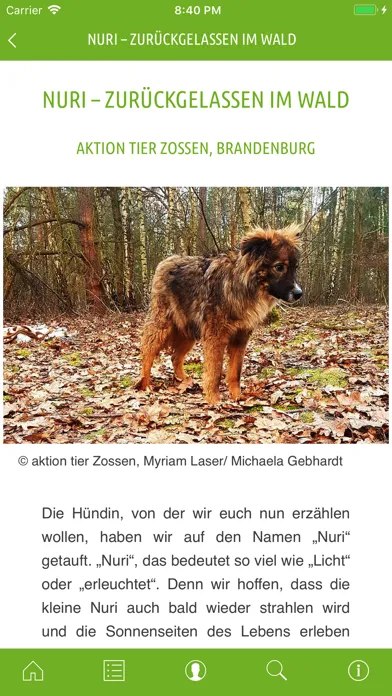 Zrzuty ekranu 'mensch & tier' Magazin