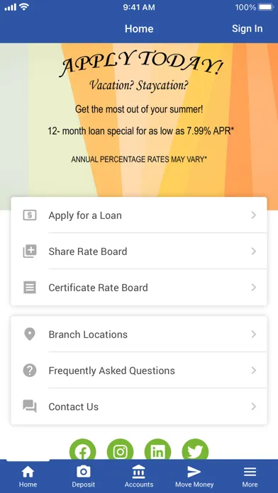 Captures d'écran de Alcoa Pittsburgh FCU