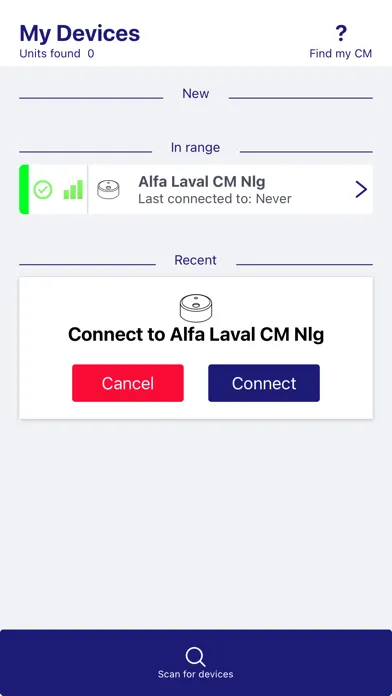 Captures d'écran de Alfa Laval Condition Monitor