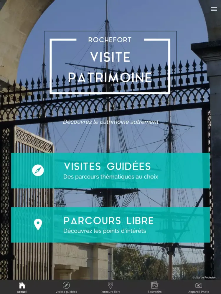 Rochefort Visite Patrimoine iPad  স্ক্রিনশট
