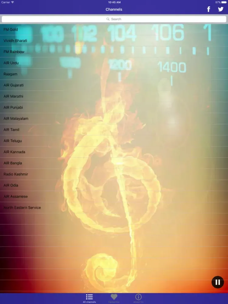 All India Radio Live iPad 應用截圖