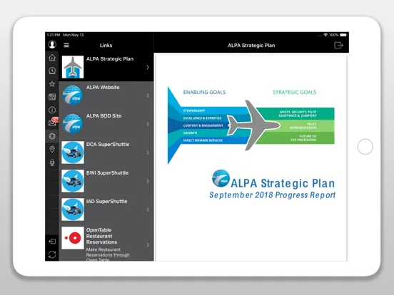 ALPA Events iPad  Screenshots