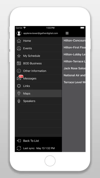 ALPA Events Screenshots