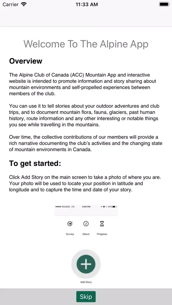 Alpine Club App স্ক্রিনশট