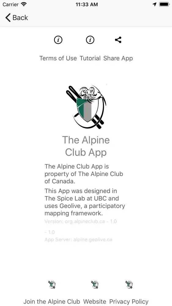 Alpine Club App স্ক্রিনশট