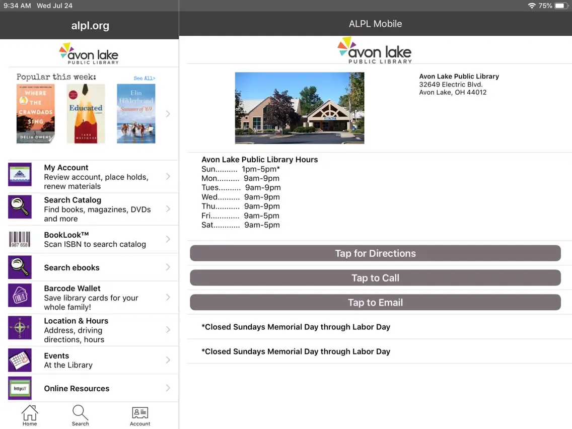 صور Avon Lake Public Library iPad 