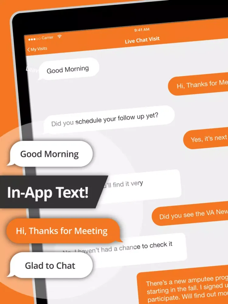 تصاویر Amputee Coalition Support App iPad 