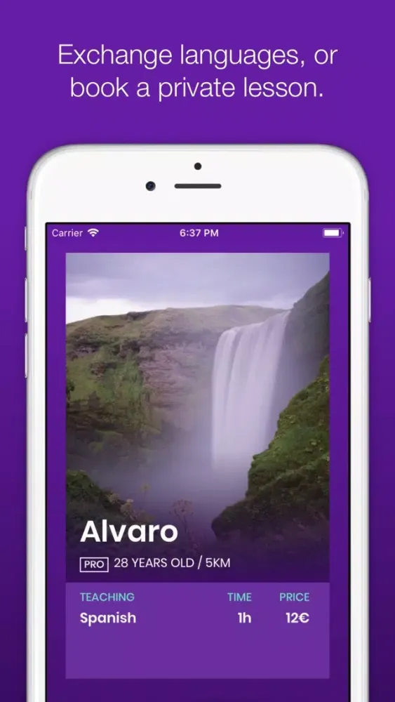Screenshot di Ananas Language Exchange