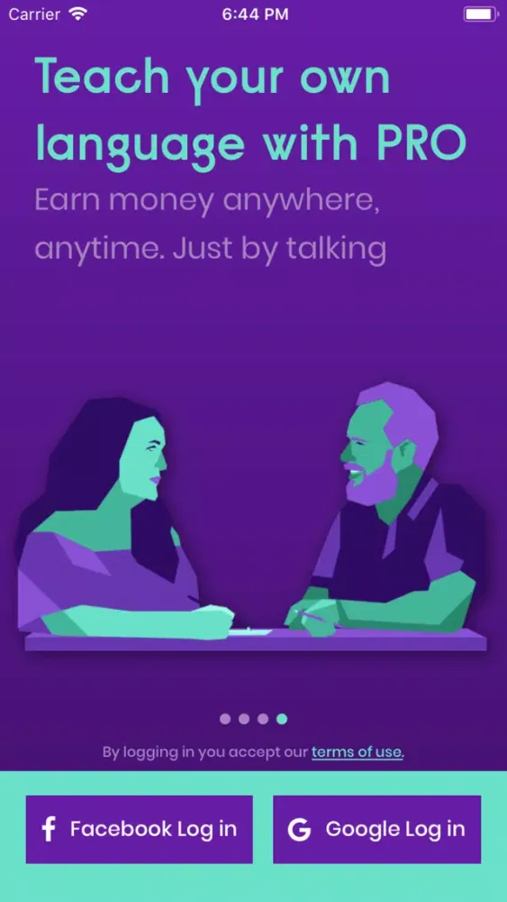 Screenshot di Ananas Language Exchange