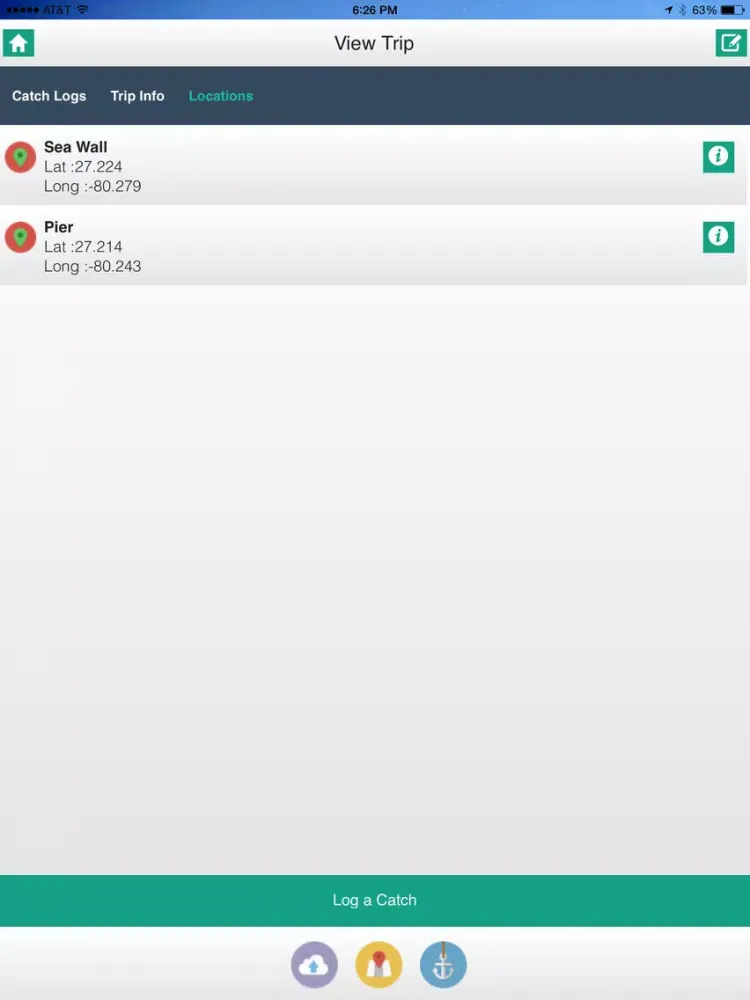 iAngler Lite iPad  Ekran Görüntüleri