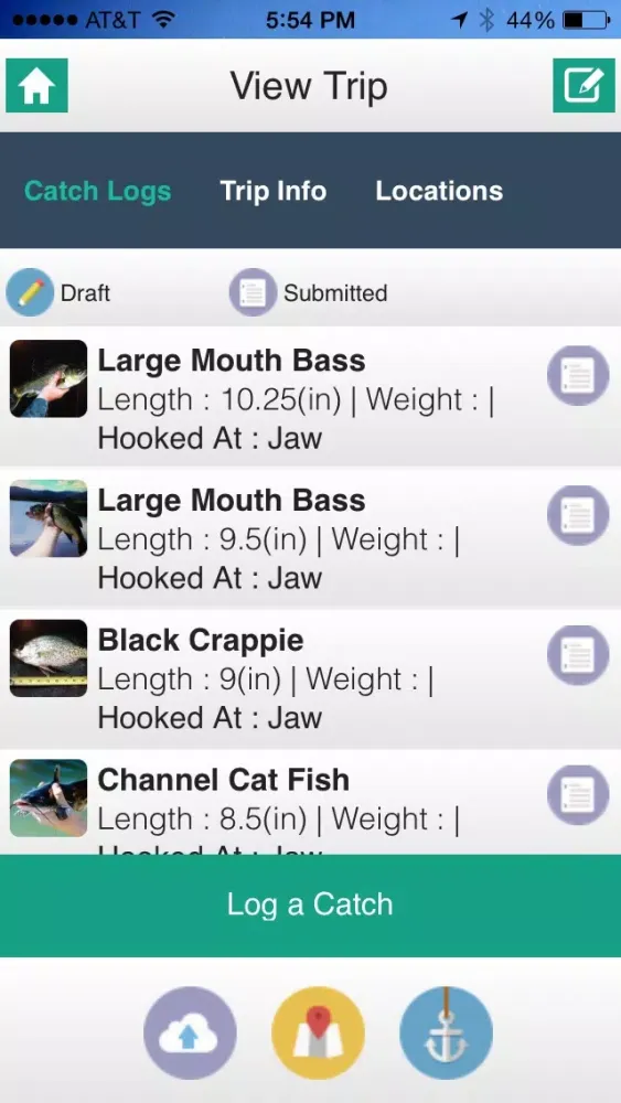iAngler Lite Ekran Görüntüleri
