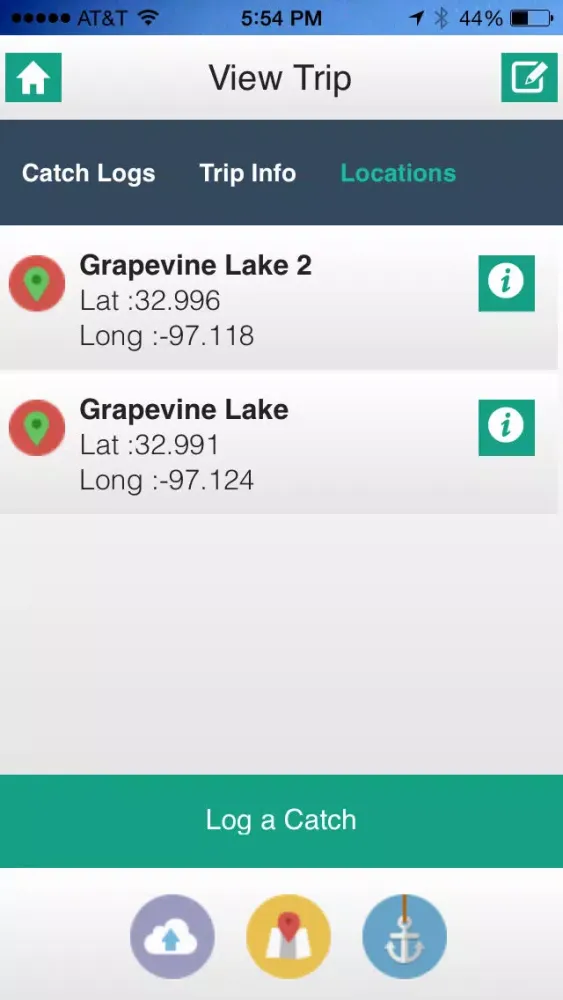 iAngler Lite Ekran Görüntüleri