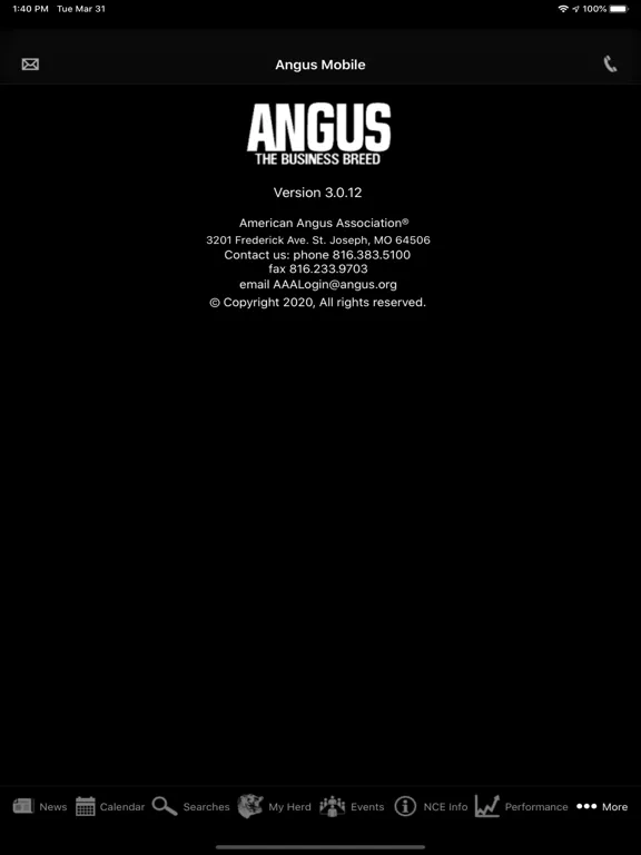 Angus Mobile iPad  স্ক্রিনশট