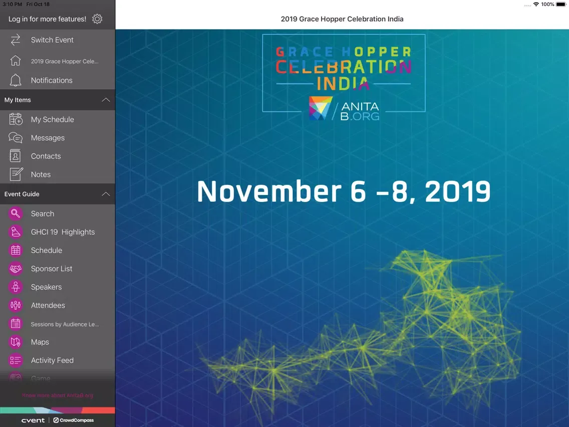 Captures d'écran de 2019 Grace Hopper Celebration iPad 