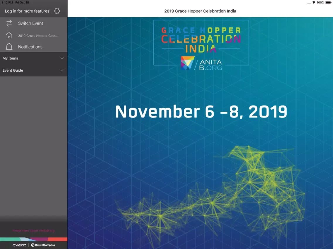 Captures d'écran de 2019 Grace Hopper Celebration iPad 