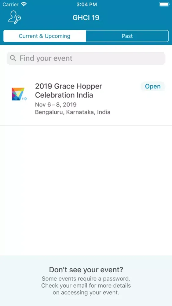 Captures d'écran de 2019 Grace Hopper Celebration