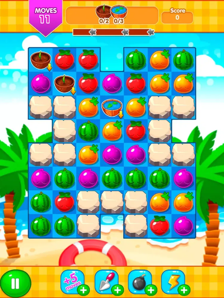 Tangkapan skrin Juice Fruit Match Story iPad 