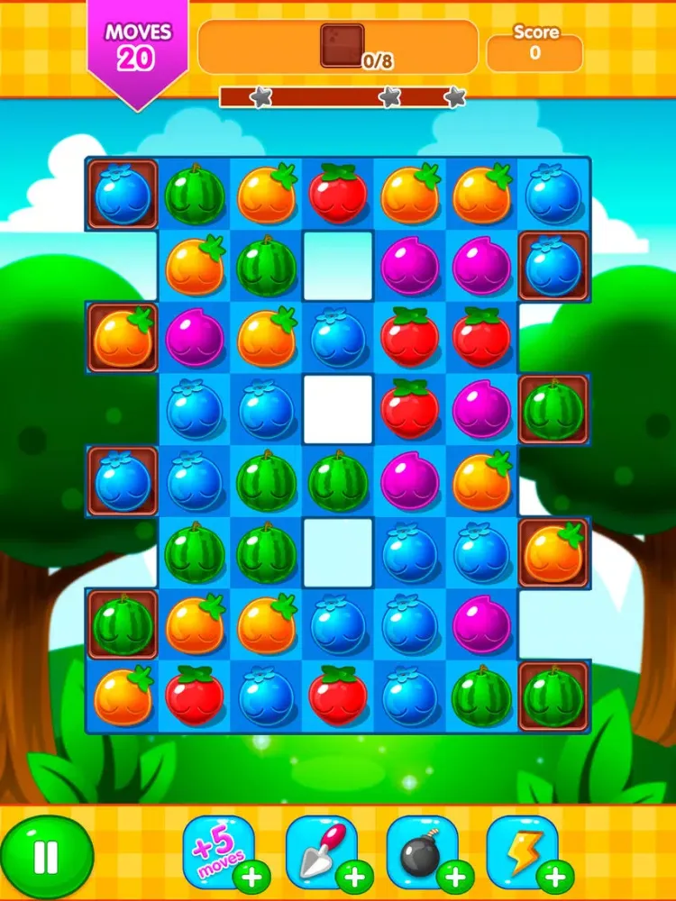 Tangkapan skrin Juice Fruit Match Story iPad 