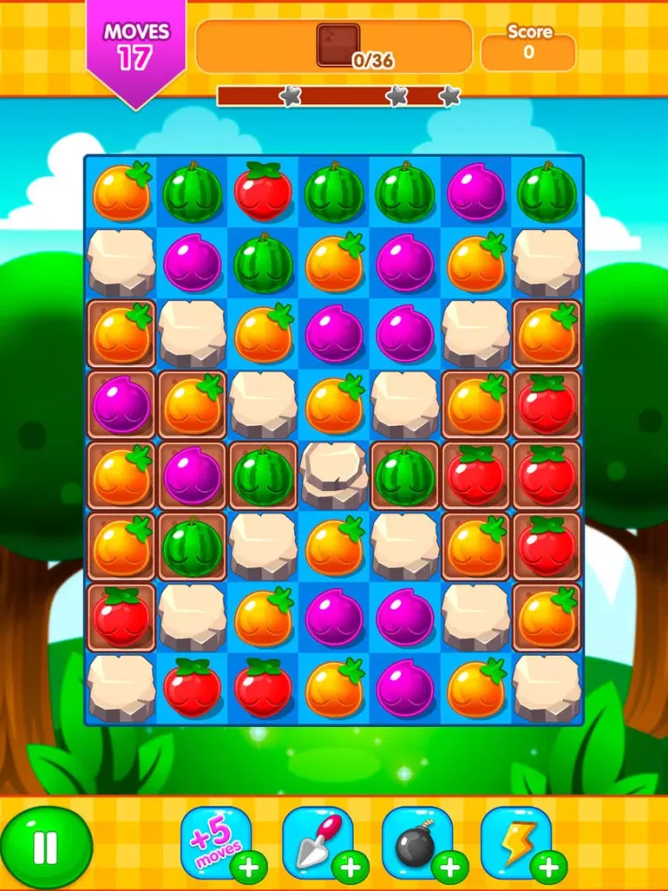 Tangkapan skrin Juice Fruit Match Story iPad 