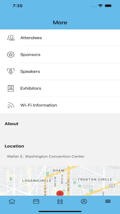 Zrzuty ekranu AOA Events App