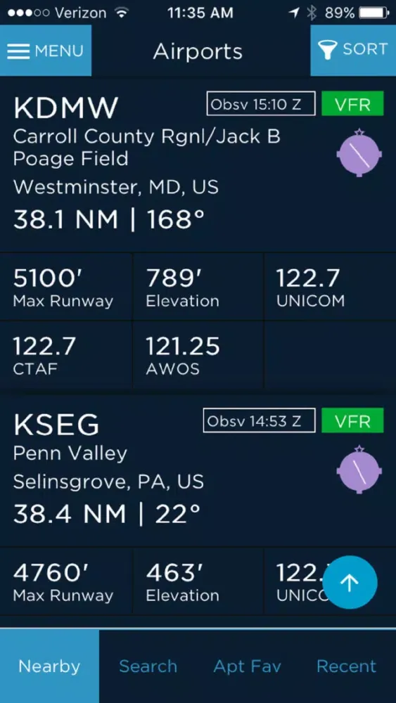 AOPA GO Screenshots