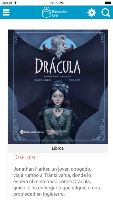 Ảnh chụp màn hình của Fundación Leer: recomendación de libros, actividades para niños sobre literatura infantil y juvenil