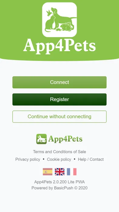 Tangkapan skrin App4Pets - Pets social network