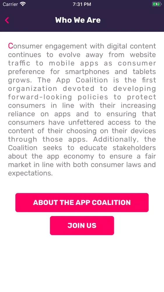 Screenshot di The App Coalition