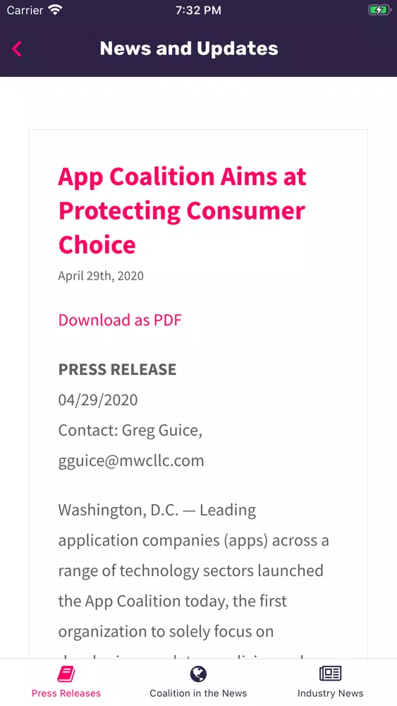 Скриншоты The App Coalition