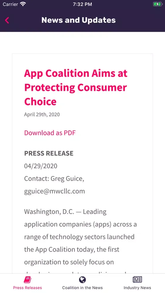 Screenshot di The App Coalition