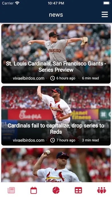 St. Louis Baseball سکرین شاٹس