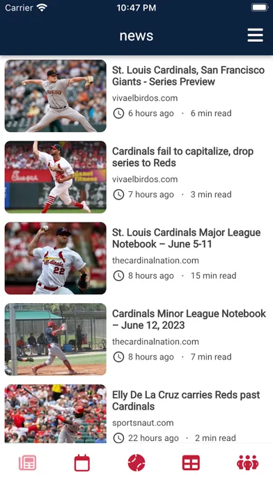 St. Louis Baseball سکرین شاٹس