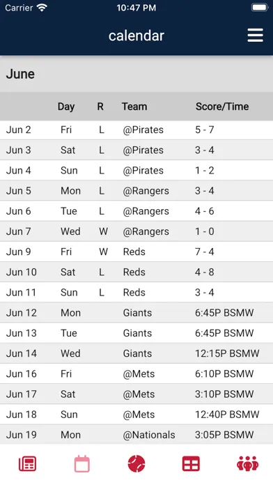 St. Louis Baseball سکرین شاٹس