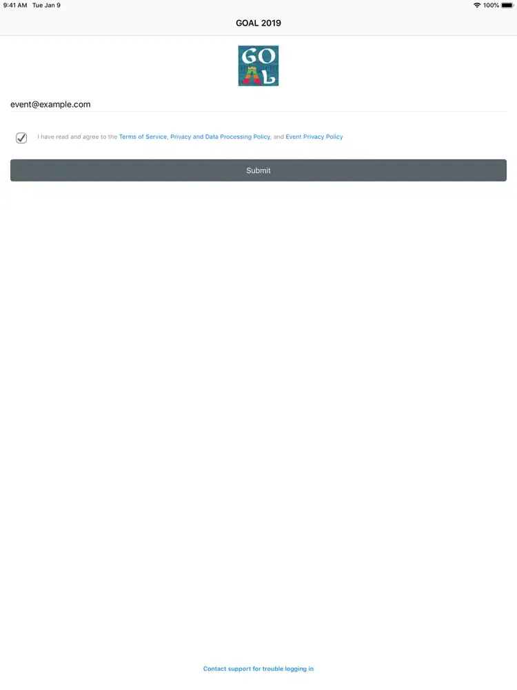 GAA's GOAL 2019 Conference iPad  স্ক্রিনশট