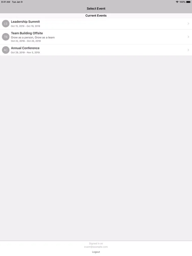 GAA's GOAL 2019 Conference iPad  স্ক্রিনশট
