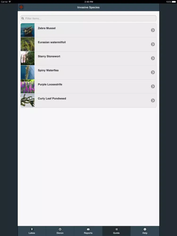 ภาพหน้าจอของ AquaHunter iPad 