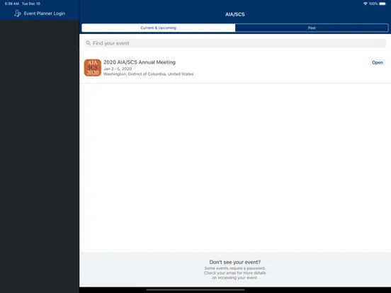 AIA/SCS Annual Meeting iPad  Screenshots