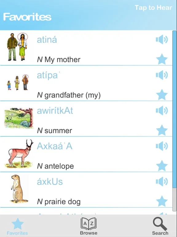 Captures d'écran de Arikara Dictionary iPad 