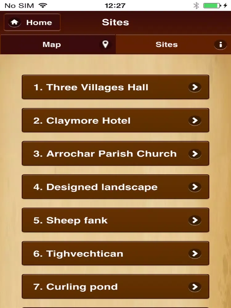 Arrochar Mobile App iPad  스크린샷