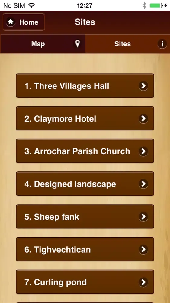 Arrochar Mobile App 스크린샷
