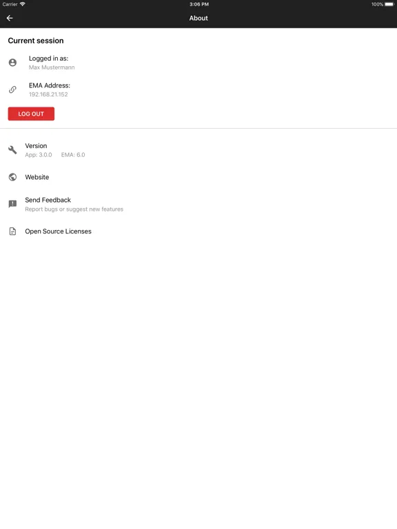 ARTEC - EMA iPad  Ekran Görüntüleri