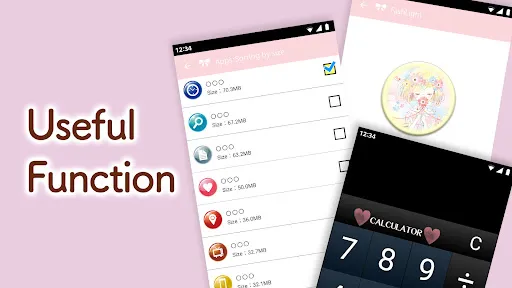 ภาพหน้าจอของ Battery widget Flowery Kiss