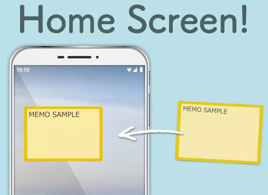 Home screen Memo Sticky Note স্ক্রিনশট