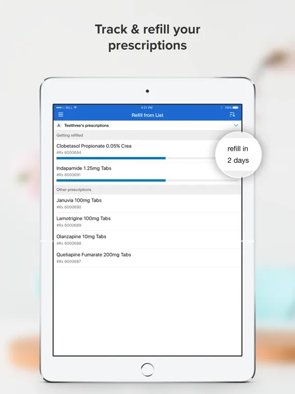 Ascension Rx iPad  Screenshots