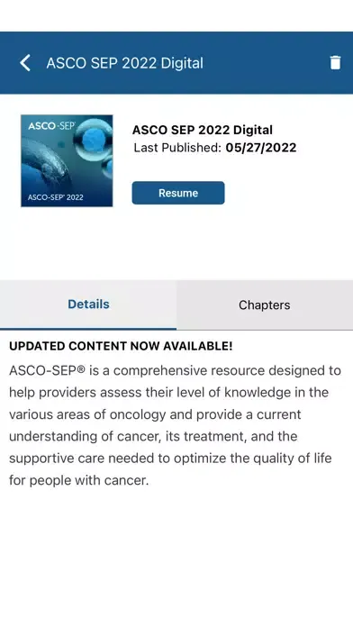 ASCO eBooks Ekran Görüntüleri