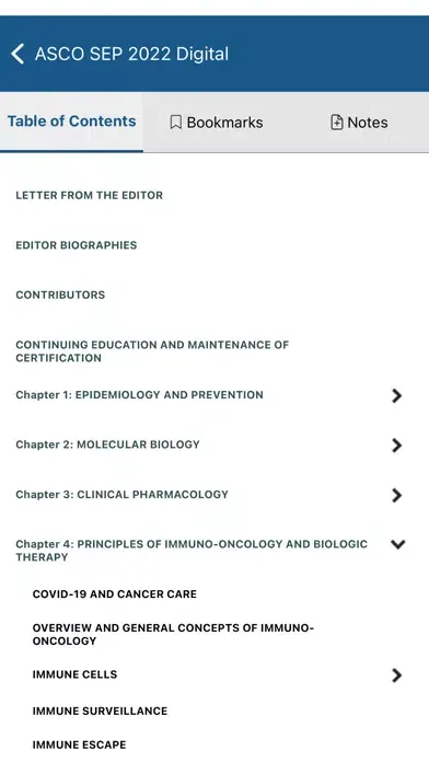 ASCO eBooks Ekran Görüntüleri