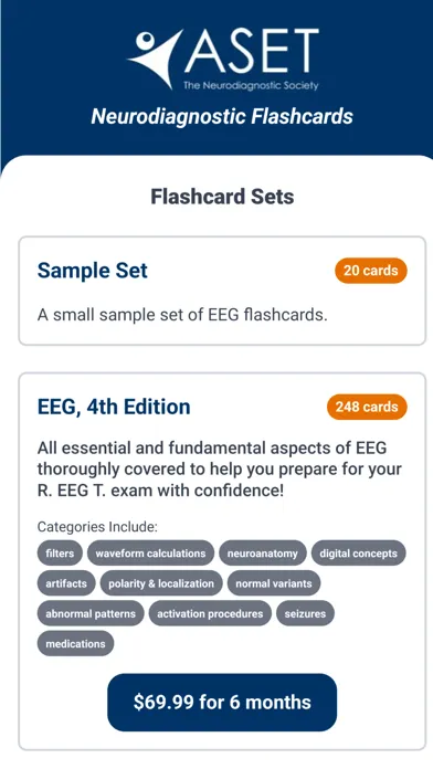 ASET - Flashcards سکرین شاٹس